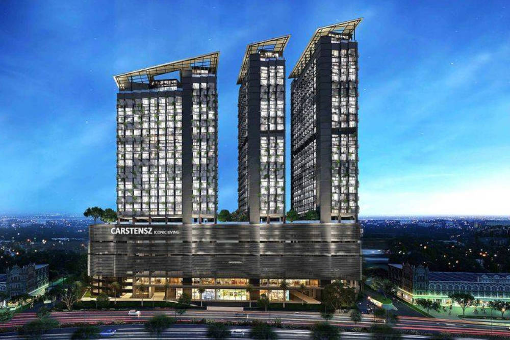 Penampakan gedung Carstenzs BSD, apartemen dekat UMN